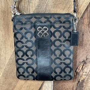 Vintage Coach Julia Op Art Crossbody Bag